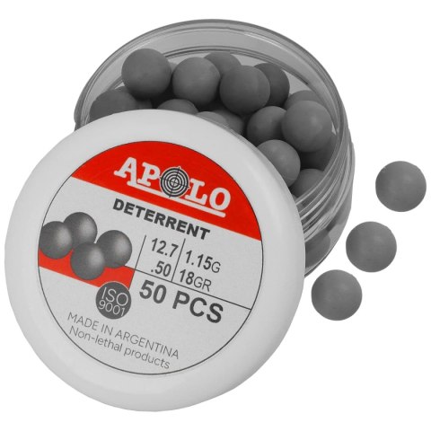Kule gumowe Apolo Deterrent Semi Soft .50 cal, 1.15 g, 50 szt. Apolo
