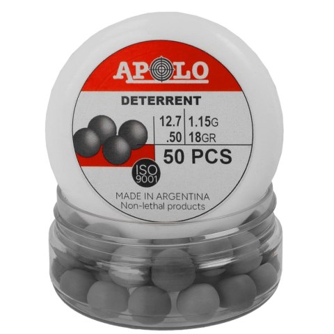Kule gumowe Apolo Deterrent Semi Soft .50 cal, 1.15 g, 50 szt. Apolo
