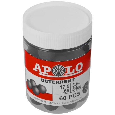 Kule gumowe Apolo Deterrent Semi Soft .68 cal, 3.60 g, 60 szt. Apolo