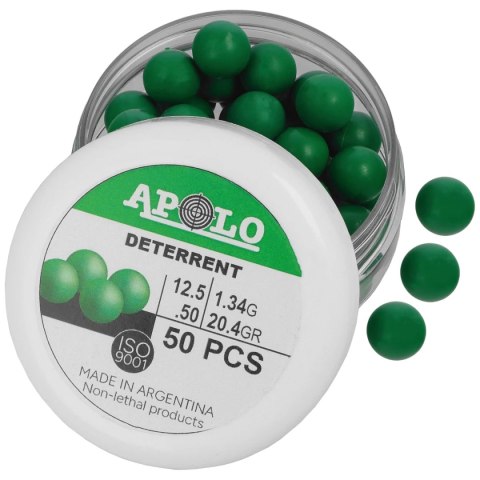 Kule polimerowe Apolo Deterrent Poly Heavy .50 cal, 1.34 g, 50 szt. Apolo