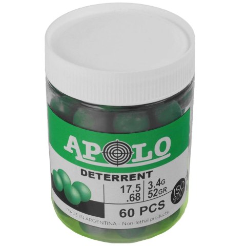 Kule polimerowe Apolo Deterrent Poly Heavy .68 cal, 3.40 g, 60 szt. Apolo