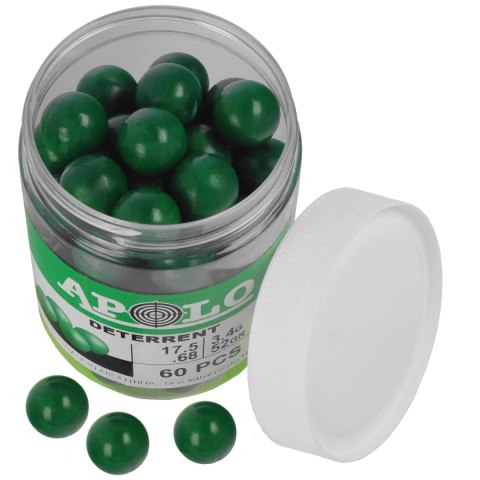 Kule polimerowe Apolo Deterrent Poly Heavy .68 cal, 3.40 g, 60 szt. Apolo