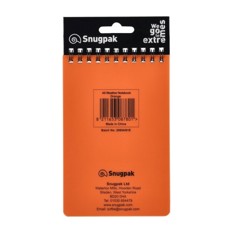 Notes wodoodporny Snugpak pomarańczowy Snugpak