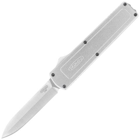 Nóż automatyczny Mikov Raptor Silver Aluminium, Satin 440C (V2411048) Mikov s.r.o.