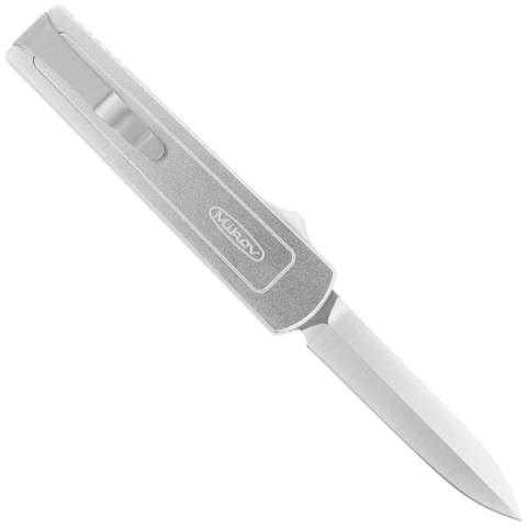 Nóż automatyczny Mikov Raptor Silver Aluminium, Satin 440C (V2411048) Mikov s.r.o.