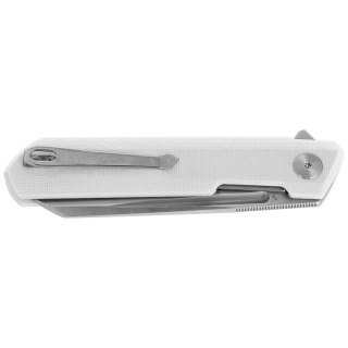 Nóż składany Bestechman Dundee Sheepfoot White G10, Grey PVD/Satin D2 by Ostap Hel (BMK09C) Bestechman by Bestech Knives