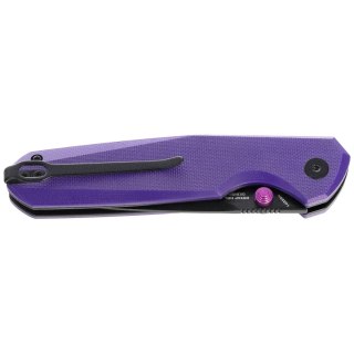 Nóż składany Bestechman Velix Purple G10, Black PVD 14C28N by Ostap Hel (BMK07F) Bestechman by Bestech Knives