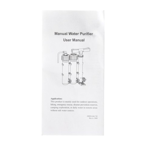 Filtr terenowy, survivalovy RL-W20 PP/UF RX