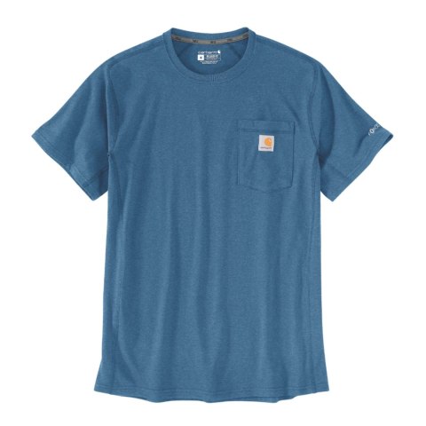 Koszulka Carhartt Force Midweight S/S Pocket - dark horizon blue Carhartt