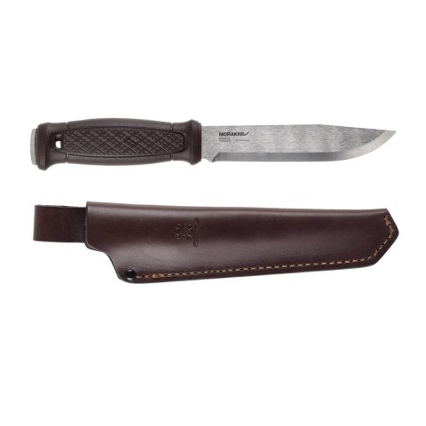Nóż Morakniv Garberg Grand LS stal nierdzewna brązowy z skórzanym pokrowcem Morakniv