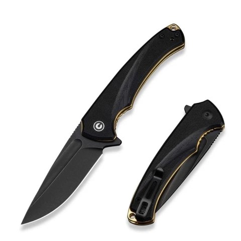 Nóż składany Civivi Voidflare Black G10, Black Stonewashed 14C28N (C24040-1) Civivi by WE Knife