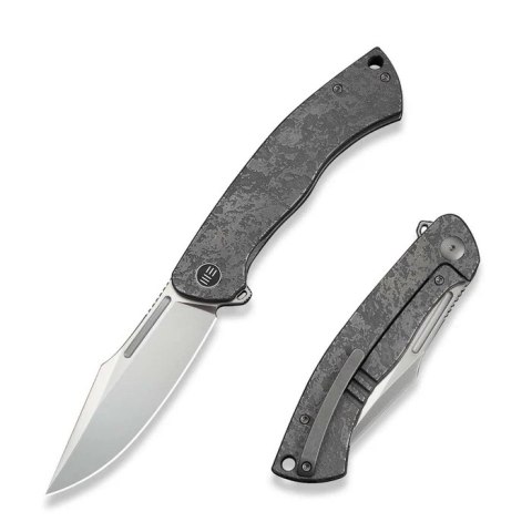Nóż składany WeKnife Essential Knight Etched Gray Titanium, Satin M390 by Jason Knight (WE24003-3) WE Knife