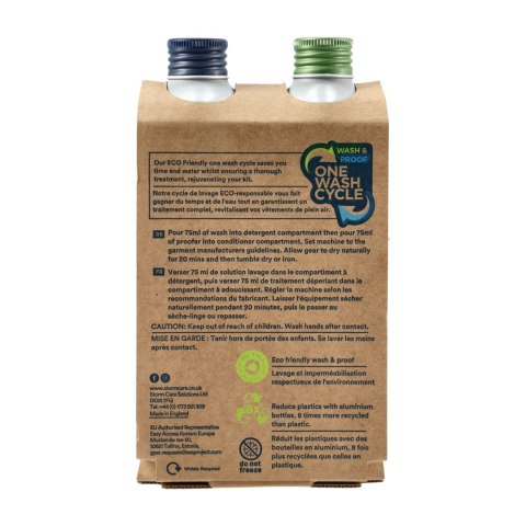 Zestaw środków do pielęgnacji odzieży Storm Apparel Wash & Proof Twin 225 ml STORM