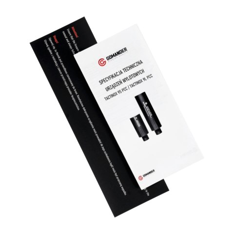 Tłumik do broni Gomander Tactinox DT 9L PCC 1/2x36 FDE Gomander