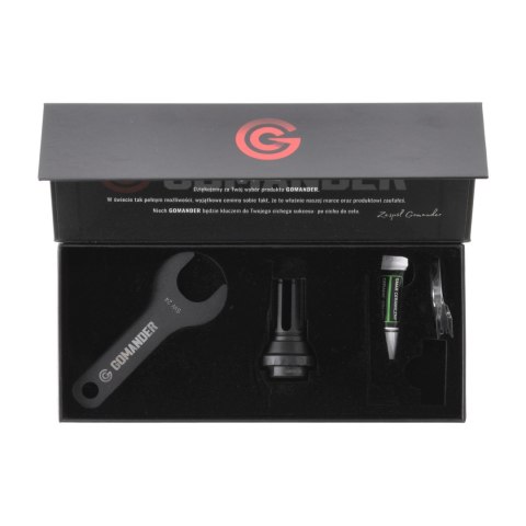 Kompensator płomienia Gomander Quadron Evo 9 mm 1/2x28 UNEF Gomander