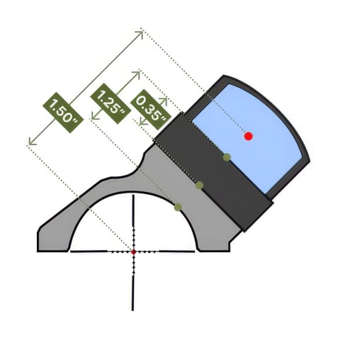 Montaż Reptilia ROF-45 do AUS 34mm z footprintem Trijicon RMR czarny 100-017 Reptilia