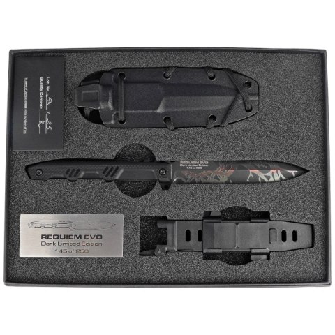 Nóż Extrema Ratio Requiem Evo Dark LE No 145/250 Black G10, Burnishing MagnaCut (04.1000.0475/MGC/BLK-BLK) Extrema Ratio