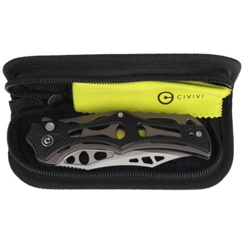 Nóż składany Civivi Biophase Gray Aluminium/Black G10, Satin Nitro-V (C23083C-3) Civivi by WE Knife