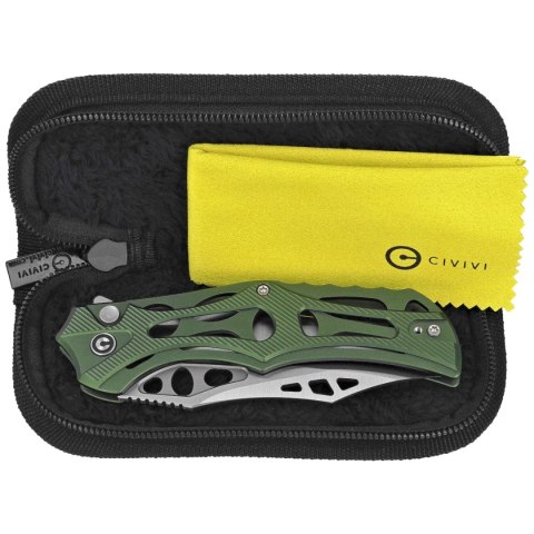 Nóż składany Civivi Biophase Green Aluminium, Satin Nitro-V (C23083-1) Civivi by WE Knife