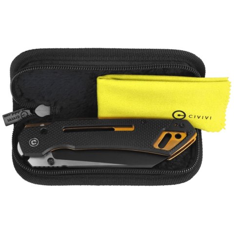 Nóż składany Civivi Buster FG Black G10, Black Stonewashed/Satin Nitro-V by Snecx Tan (C24052-1) Civivi by WE Knife