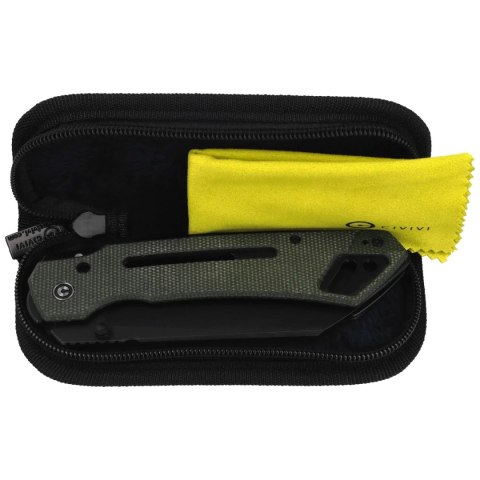Nóż składany Civivi Buster FG Green Canvas Micarta, Black Stonewashed Nitro-V by Snecx Tan (C24052-3) Civivi by WE Knife