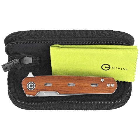 Nóż składany Civivi Navo Guibourtia Wood, Satin Nitro-V by Ostap Hel (C25015B-1) Civivi by WE Knife