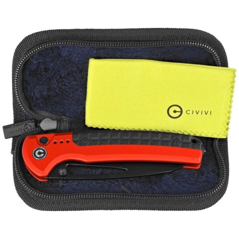 Nóż składany Civivi Sentinel Strike Red Aluminium / Black FRN, Black K110 (C22025B-1) Civivi by WE Knife