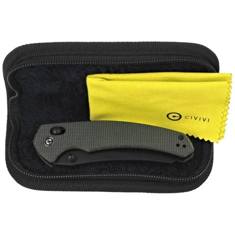 Nóż składany Civivi Sixgill Green Canvas Micarta, Black Stonewashed Nitro-V by Gavko Knives (C24050-3) Civivi by WE Knife
