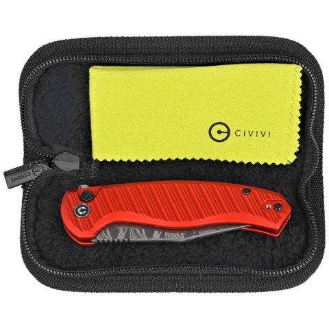 Nóż składany Civivi Stormhowl Red Aluminum, Damascus (C23040B-DS1) Civivi by WE Knife