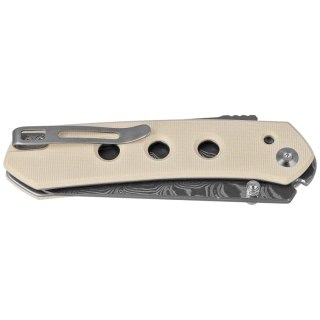 Nóż składany Civivi Vision FG Ivory G10, Damascus by Snecx Tan (C22036-DS1) Civivi by WE Knife