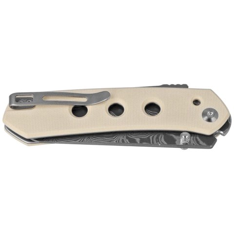Nóż składany Civivi Vision FG Ivory G10, Damascus by Snecx Tan (C22036-DS1) Civivi by WE Knife