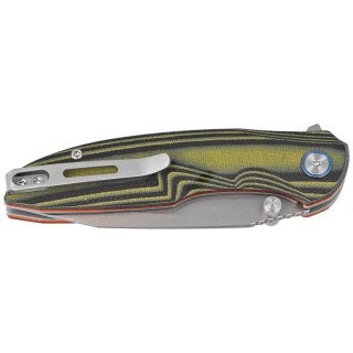 Nóż składany Remette RT-Cool Whale Black / Green G10, Ceramic Sandblasted 14C28N (RTCL-G1) Remette Knife