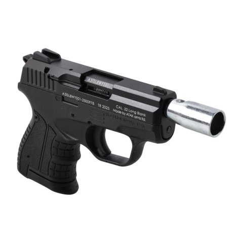 Pistolet hukowy alarmowo sygnałowy STALKER M906 BAS .22 Long Blank czarny Stalker