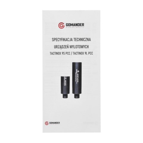 Tłumik do broni Gomander Tactinox DT 9S PCC 1/2x28 UNEF Gomander