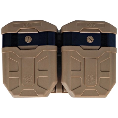Ładownica ESP na magazynki AK47/AK74 z mocowaniem UBC-04-02 MOLLE Clip - Khaki (MH-MH-44-AK KH) ESP - Euro Security Products
