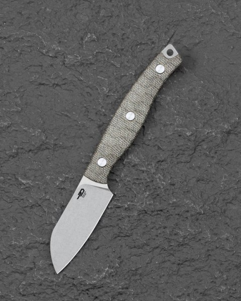Nóż Bestech Heidiblacksmith#3 Sheepsfoot Green Canvas Micarta, Stonewashed 14C28N by Heidi (BFK07C) Bestech Knives