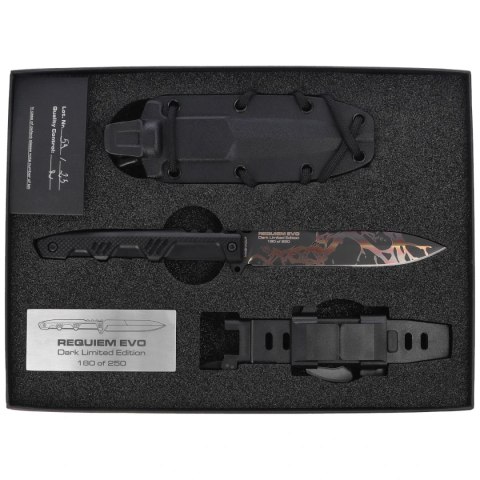 Nóż Extrema Ratio Requiem Evo Dark LE No 180/250 Black G10, Burnishing MagnaCut (04.1000.0475/MGC/BLK-BLK) Extrema Ratio