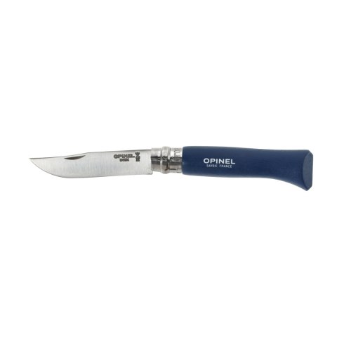 Nóż Opinel Colorama 08 inox grab ciemnoniebieski w blistrze Opinel
