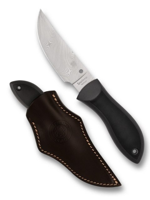 Nóż Spyderco Moran Upswept Sprint Run Black FRN / Kraton, Damascus by Bill Moran (FB01PGYD) Spyderco Inc.