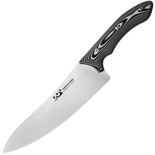 Nóż kuchenny Xin Cutlery XinCross 8.3'' Chef, Black/White G10, Stonewashed Special Powder Alloy (XC111) Xin Cutlery