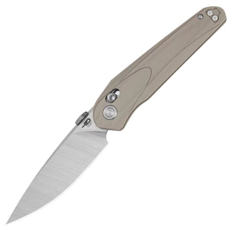 Nóż składany Bestech Mothus Beige G10, Stonewashed / Satin 14C28N by Kombou (BG67B) Bestech Knives
