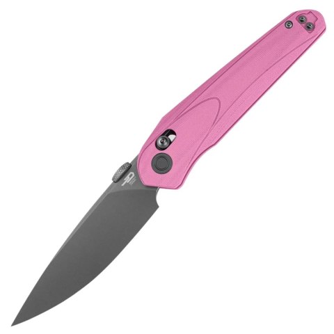 Nóż składany Bestech Mothus Pink G10, Grey PVD 14C28N by Kombou (BG67E) Bestech Knives