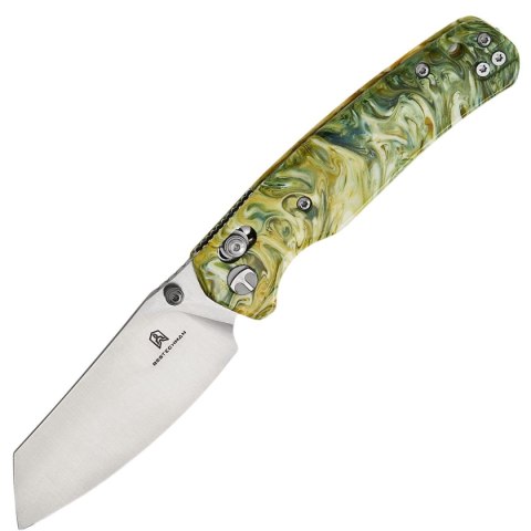 Nóż składany Bestechman Cicada's Wing Green Resin, Satin 10Cr15MoV (BMK06P) Bestechman by Bestech Knives