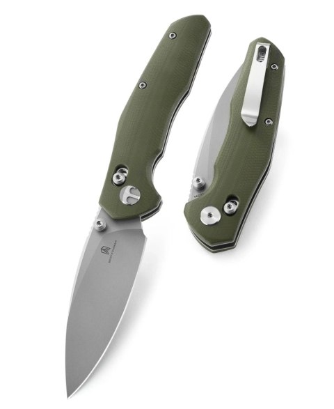 Nóż składany Bestechman Ronan OD Green G10, Stonewashed 14C28N (BMK02E) Bestechman by Bestech Knives