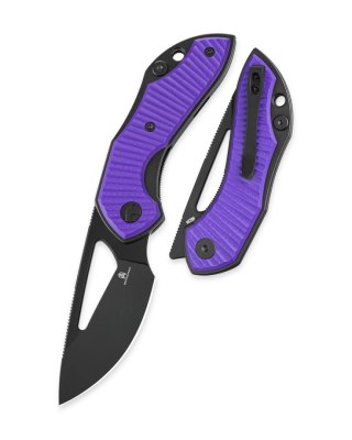 Nóż składany Bestechman Triassic Purple G10, Black PVD 14C28N by Denis Simonutti (BMK17C) Bestechman by Bestech Knives