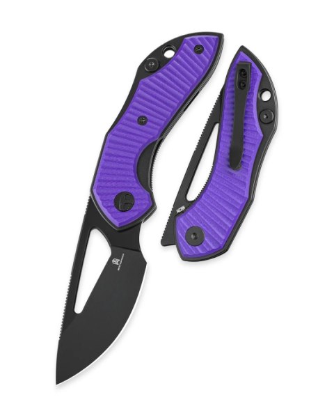 Nóż składany Bestechman Triassic Purple G10, Black PVD 14C28N by Denis Simonutti (BMK17C) Bestechman by Bestech Knives
