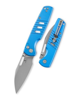 Nóż składany Bestechman Vector Blue Aluminium, Bead Blasting D2 (BMK15D) Bestechman by Bestech Knives