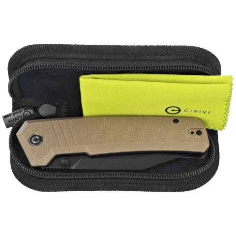 Nóż składany Civivi Bhaltair Tan Coarse G10, Black 14C28N (C23024-2) Civivi by WE Knife