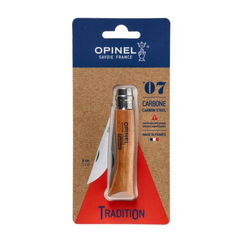 Nóż składany Opinel 7 carbon w blistrze Opinel