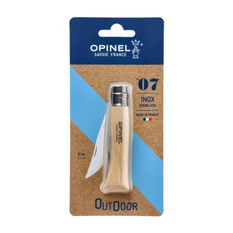 Nóż składany Opinel 7 inox buk w blistrze Opinel